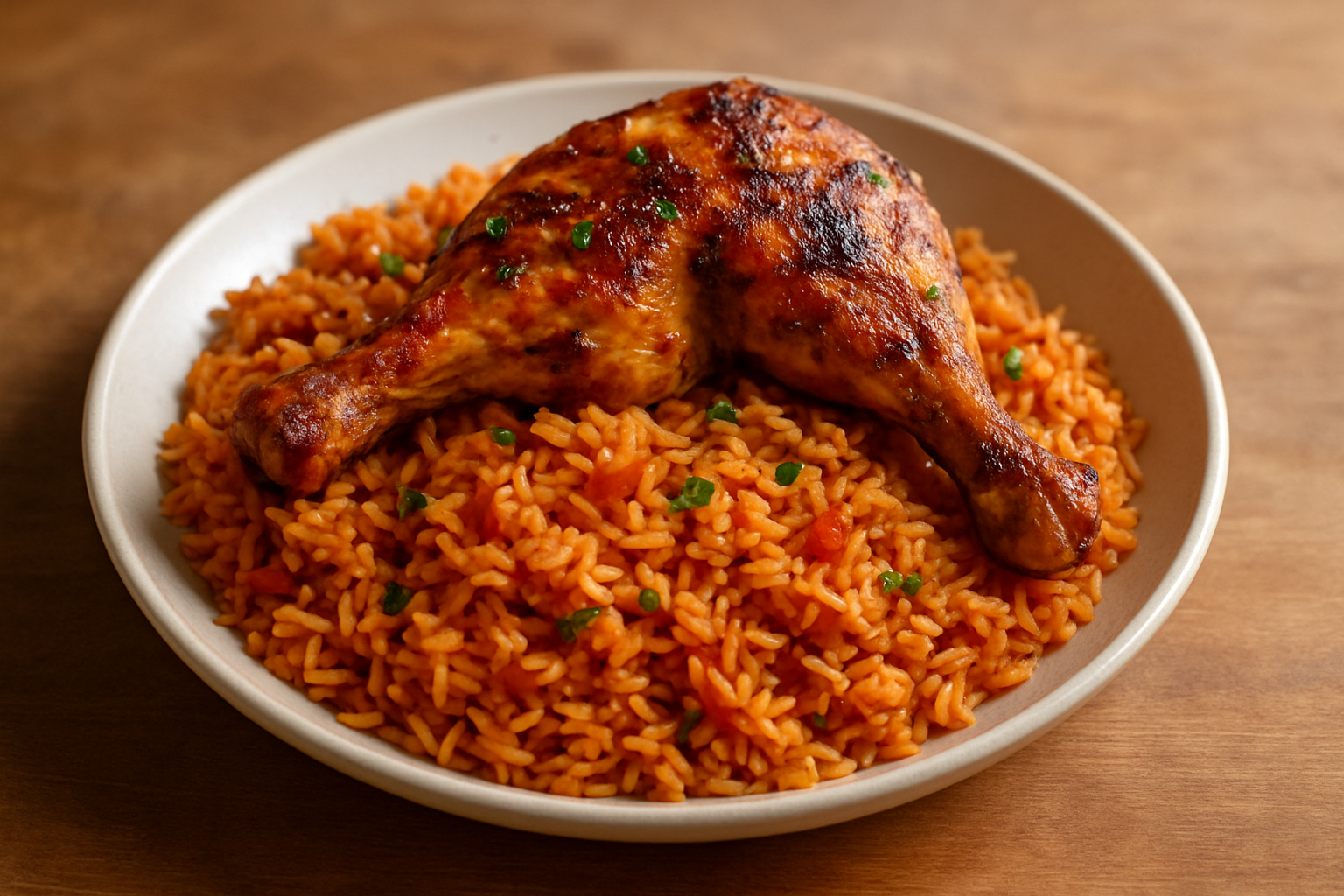 Jollof Rice with Grilled Chicken