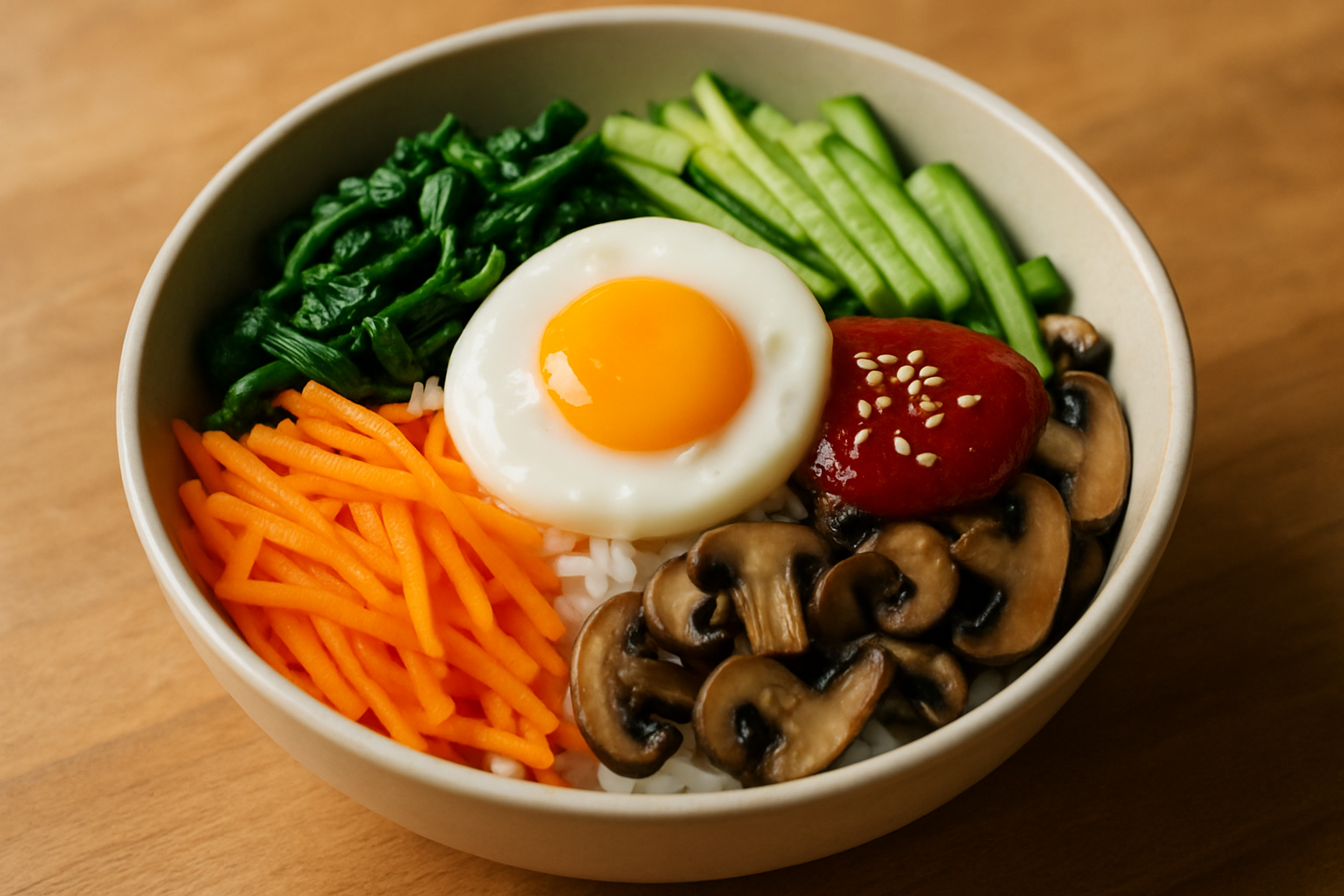 Korean Bibimbap (Mixed Rice Bowl)