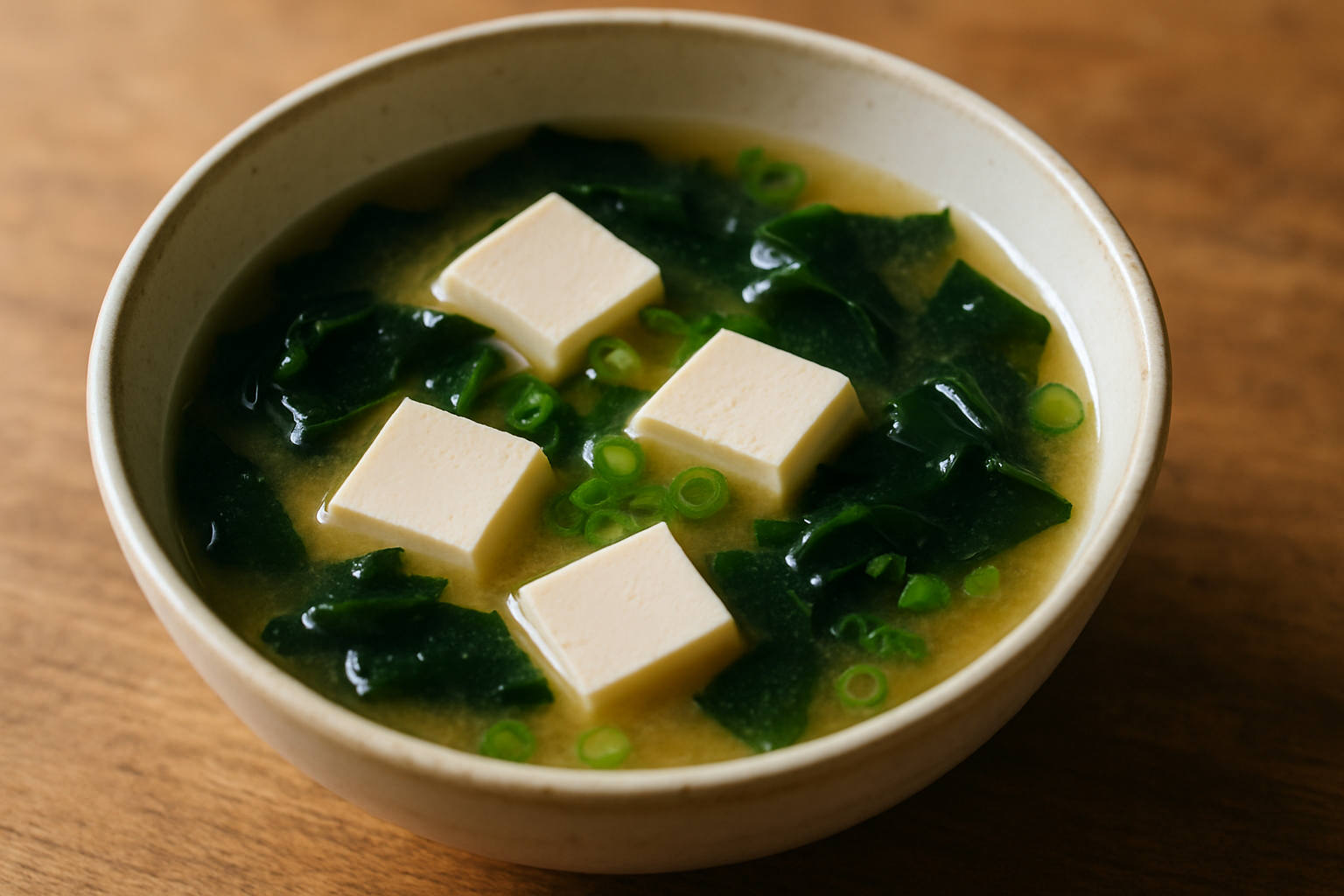 Japanese Miso Soup with Silken Tofu