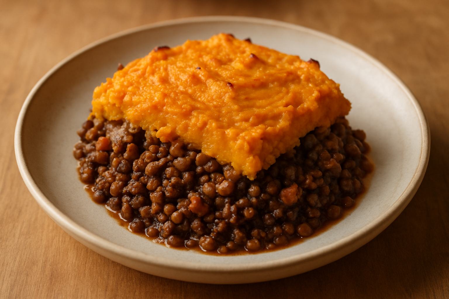 Cottage pie with lentils