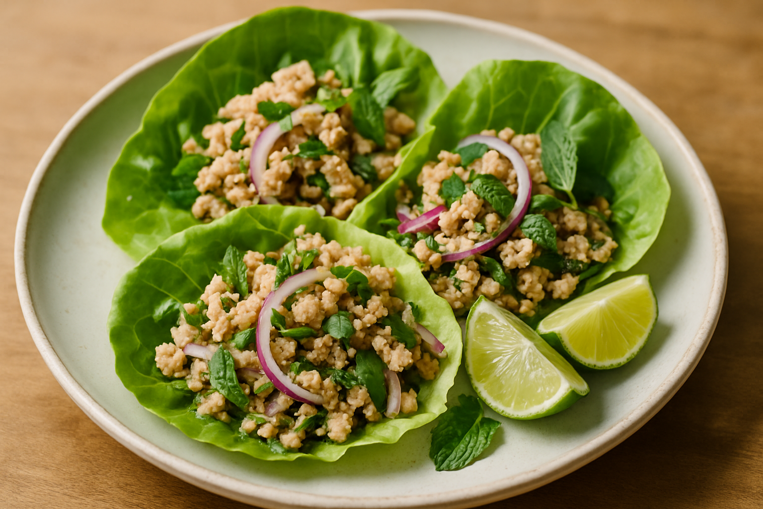 Thai Larb Gai (Minced Chicken Salad)