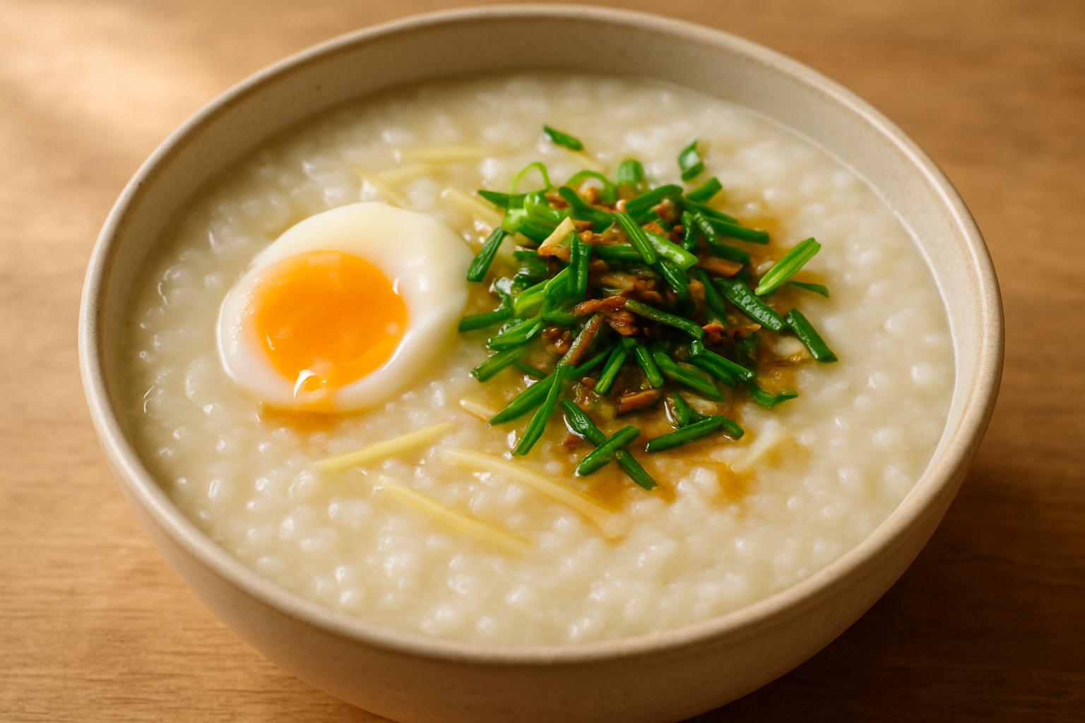 Ginger & Spring Onion Congee